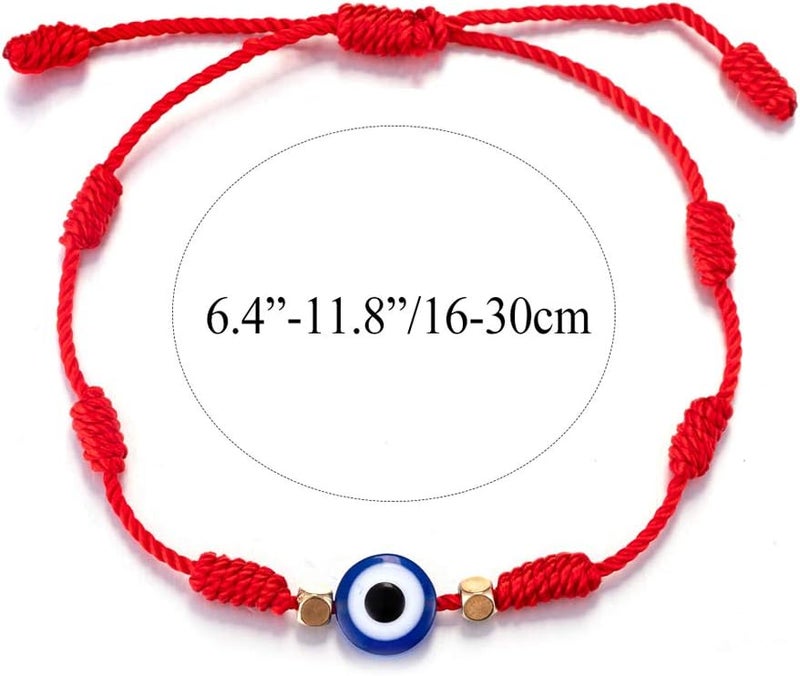 kelistom Handmade String Bracelet for Women Men Simple Red Black Braided Adjustable Charm Bracelets Minimalist Jewelry - Image 2